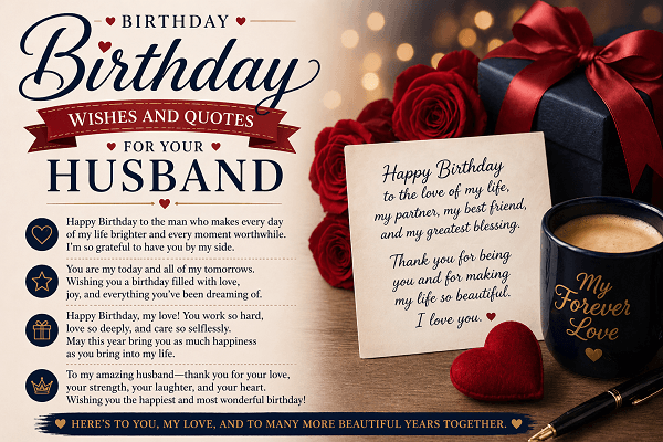 207 Birthday Wishes and Quotes for Your Husband That Actually Feel Real