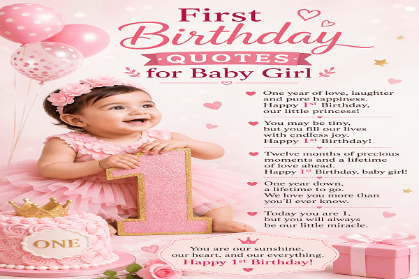 244 First Birthday Quotes for Baby Girl: Your Complete Keepsake Guide